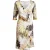 Faux Crossover print jurk