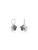 Swarovski Oorbellen ‘Swan’  zwart / zilver / wit