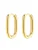 Hey Happiness Oorbellen ‘Ellipse’  goud