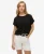 Superdry Vrouwen Studios T-shirt met Losse Pasvorm Zwart