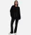Zwarte oversized trui met strik aan de voorkant