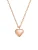Hey Happiness Ketting ‘Love Heart’  rose-goud