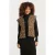 Smashed Lemon Bouclé gilet met dierenprint in camel en zwart |