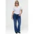 Fox Factor Plus Size flared jeans – mediumblauw
