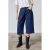 SisterS Point denim wide leg jort – donkerblauw