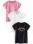Superdry Shirt  rosa / zwart / wit