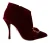 Dolce & Gabbana Bordeaux Velvet Devotion Hakken Laarzen Dameschoenen