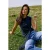 TRENDYOLMİLLA Dames Grijs Effen Mouwloos Regular fit Blouses