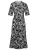 MADELEINE Jurk  zwart / offwhite