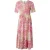 Rich & Royal Printed Midi Dress Pink Cosmos