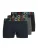 JACK & JONES Boxershorts ‘JWHEthan’  navy / grijs gemêleerd / zwart