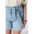 MS Mode regular waist short medium blue denim