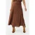 EsQualo Skirt Crinkled Velours Brandy
