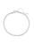 Hey Happiness Voetsieraden ‘Snake Flow’  zilver