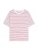 Bershka Shirt  lichtblauw / karmijnrood / wit