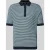 BRAX Slim fit Poloshirt in tricotlook met linnen