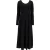 Max Mara Leisure geplooide jersey maxi-jurk in zwarte viscose