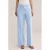 WE Fashion regular waist pantalon lichtblauw