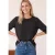 2-in-1 sirt van chiffon met boothals
