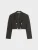 Palm Angels Cropped Blazer Zwart Goud