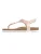 Bayton Teenslipper ‘Astrid’  poederroze / wit