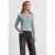Street One Dames Basic shirt met knoopdetail in Blauw