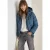 Cecil Dames Gewatteerd jack met capuchon in Blauw