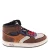 Hip leren sneakers – bruin/cognac/ecru