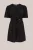 WE Fashion – Dames jersey jurk met ballonmouwen – Curve – Regular fit – Zwart – Viscose – Plus Size