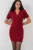 Accessoire Detail Bodycon Mini Brei Jurk