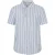 Mountain Warehouse Heren Derby Stripe Katoenen Overhemd Met Korte Mouwen (Blauw)