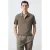 Mango Man slim fit polo – middenbruin
