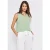 Street One Dames Materiaalmix top met tape in Groen