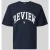 REVIEW T-shirt met labelprint en ronde hals