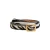 FRNCH leren riem Zou met zebraprint zwart/wit
