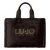 Liu Jo shopper van imitatiebont donkerbruin