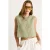 Linnenmix Korte Mouwen Crew Neck Blouse