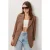 Gevoerde Gabardine Jas met Knopsluiting