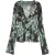Scotch & Soda Ruffle Top Nieuw Blossom Print Park Green