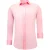 Luxe Blanco Satijn Hemd voor Mannen – Slim Fit – 3071 – Roze