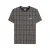 Lambretta Heren SS25 Geometrisch T-shirt (Marine/Tabak)