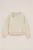 WE Fashion – Meisjes sweater met patch – Oversized – Greige – Katoen –