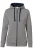 HAKRO Dames Jas met capuchon grijs, Effen