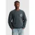 Cast Iron relaxed fit sweater met backprint – grijsblauw