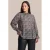 Exxcellent Plus Size semi-transparante top met print – beige/zwart
