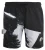 Heren Zwemshort met Palmpatroon Wit Zwart