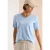 Cecil Dames Basic Shirt met V-hals in Blauw