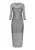 myMo ROCKS Jurk ‘Fashion Look’  lichtgrijs / wit
