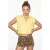 Dames Mouwloze Korte Poplin Blouse