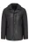 Zwarte Italiaanse leren blazer met 4 knopen voor heren – Loxton
